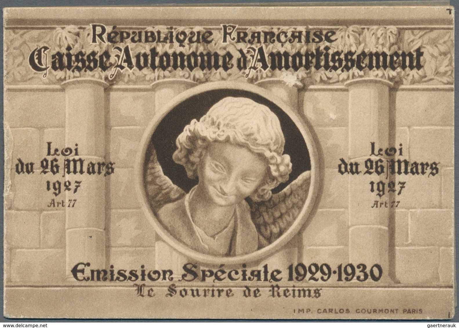 Frankreich: 1930, Smile From Reims: 8 X 1,50 Fr., Complete Booklet In Mint Luxury Condition (Maury € - Covers & Documents