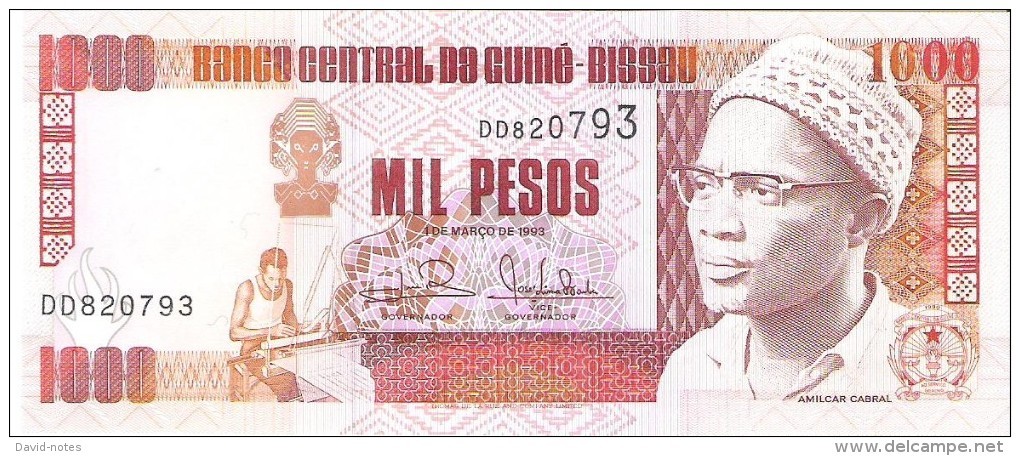 Guinea-Bissau - Pick 13b - 1.000 Pesos 1993 - Unc - Guinee-Bissau