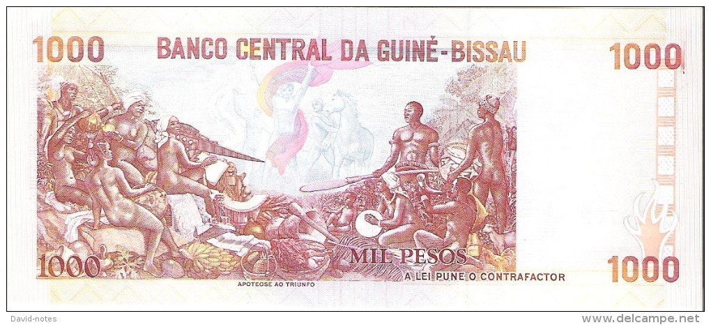 Guinea-Bissau - Pick 13b - 1.000 Pesos 1993 - Unc - Guinee-Bissau