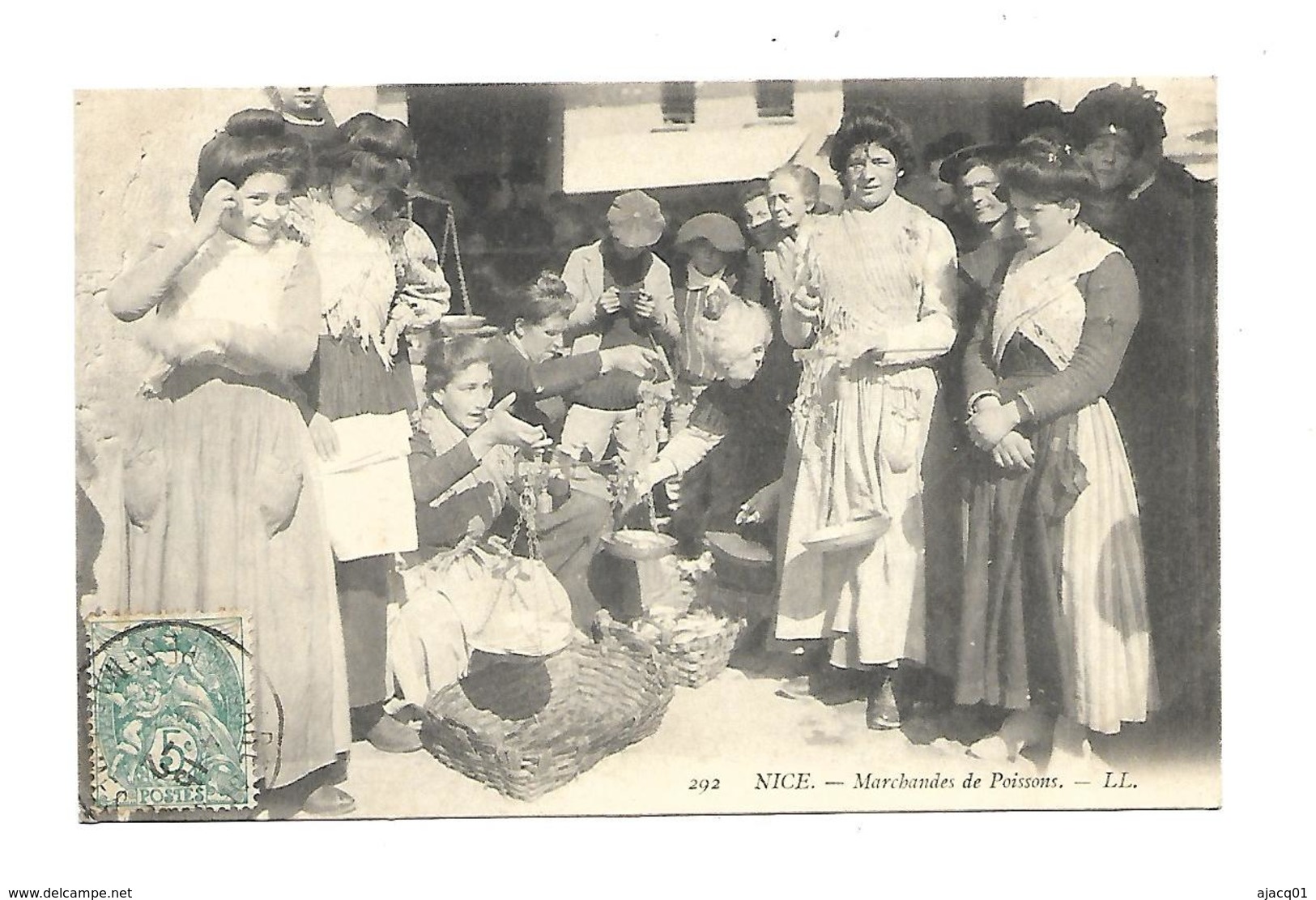 06 Nice  Marchandes De Poissons 1906 - Petits Métiers