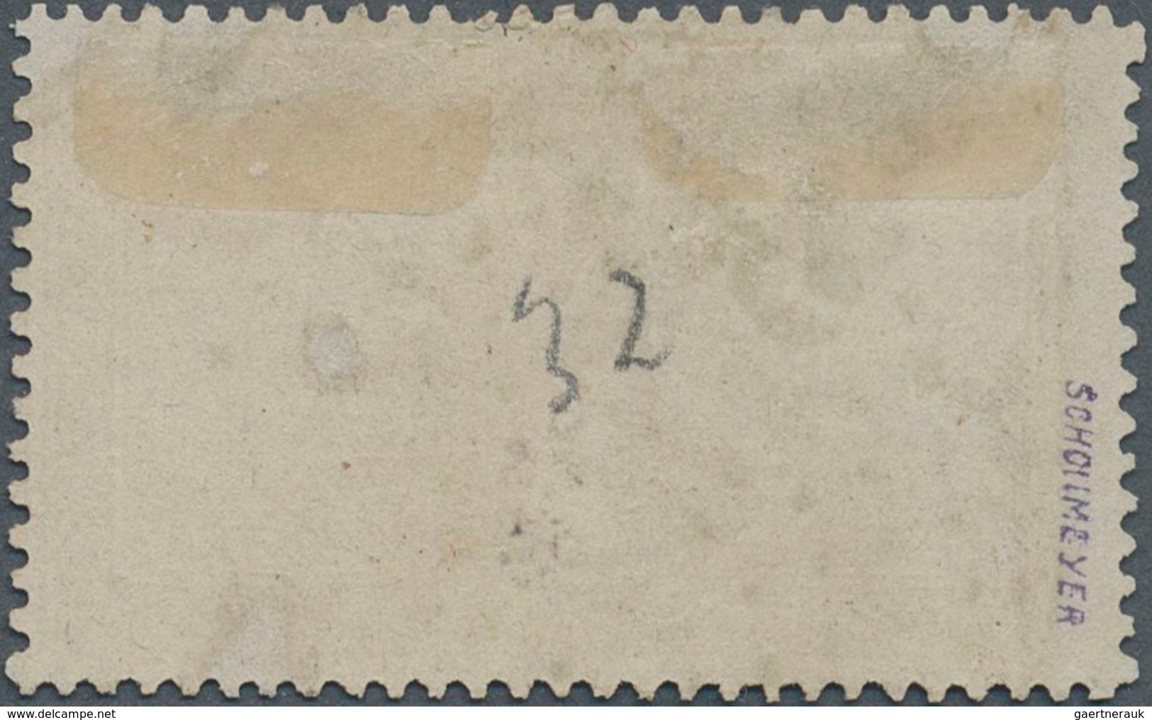 Französische Post In China: 1869, 5fr. Napoleon Clearly Oblit. By GC "5104" Shanghai, Some Thin Spot - Other & Unclassified