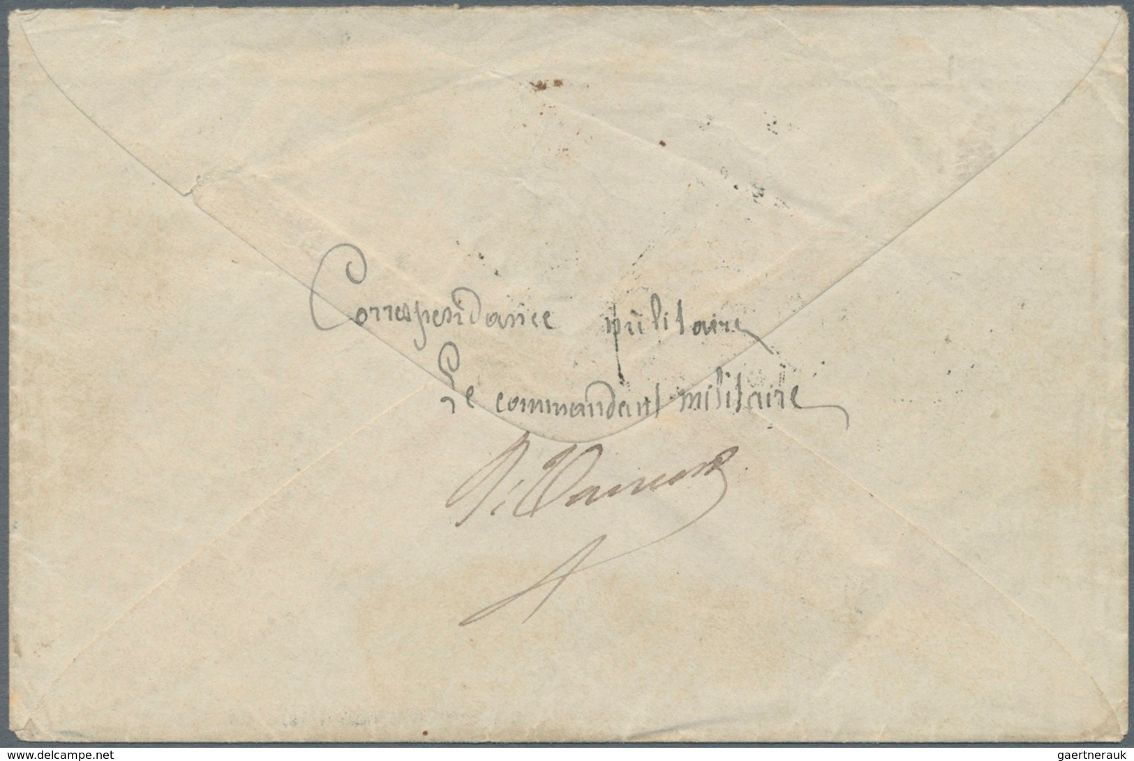 Französische Post In China: 1874 - French Offices: Military Mail Envelope Written From Mytho Dated ' - Other & Unclassified