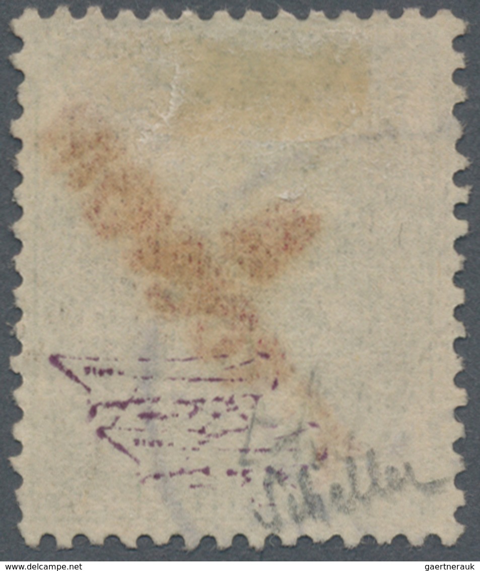 Französische Post In China - Portomarken: 1903, Provisional Handstamps, 5c. Green With Red Diagonal - Sonstige & Ohne Zuordnung