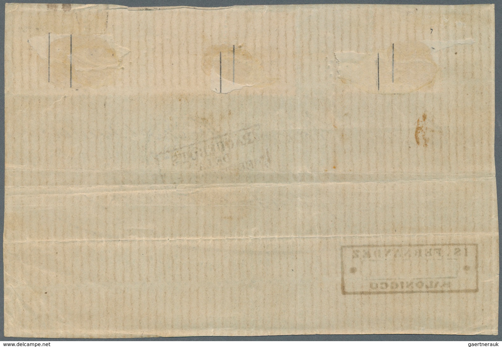 Französische Post In Der Levante: 1872. Cover Front Addressed To France Bearing French 'Napoleon' Yv - Other & Unclassified