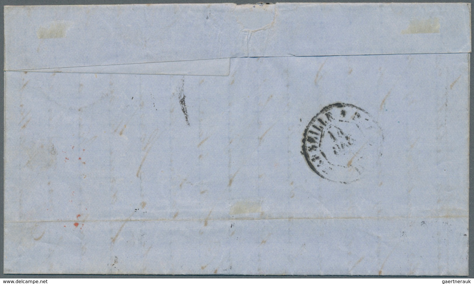 Französische Post In Der Levante: 1873. Envelope Addressed To France Bearing French 'Ceres' Yvert 56 - Other & Unclassified