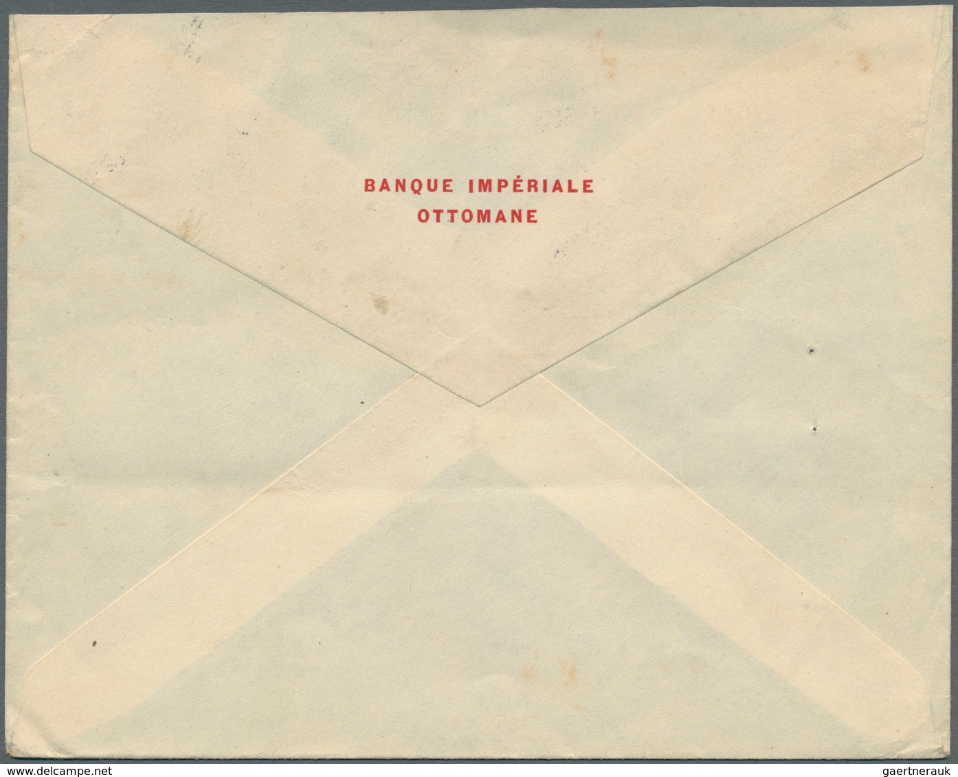 Französische Post In Der Levante: 1912. Envelope (fold, Fox Spots) Addressed To Paris Bearing French - Other & Unclassified