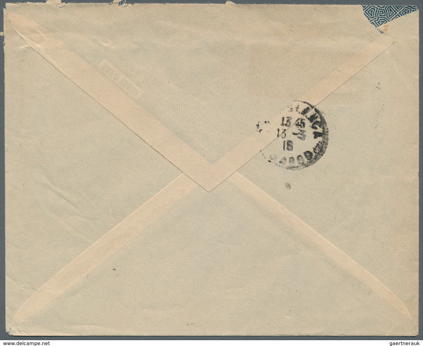 Französische Post In Marokko: 1918. Registered Envelope Addressed To Casablanca Bearing French Maroc - Sonstige & Ohne Zuordnung