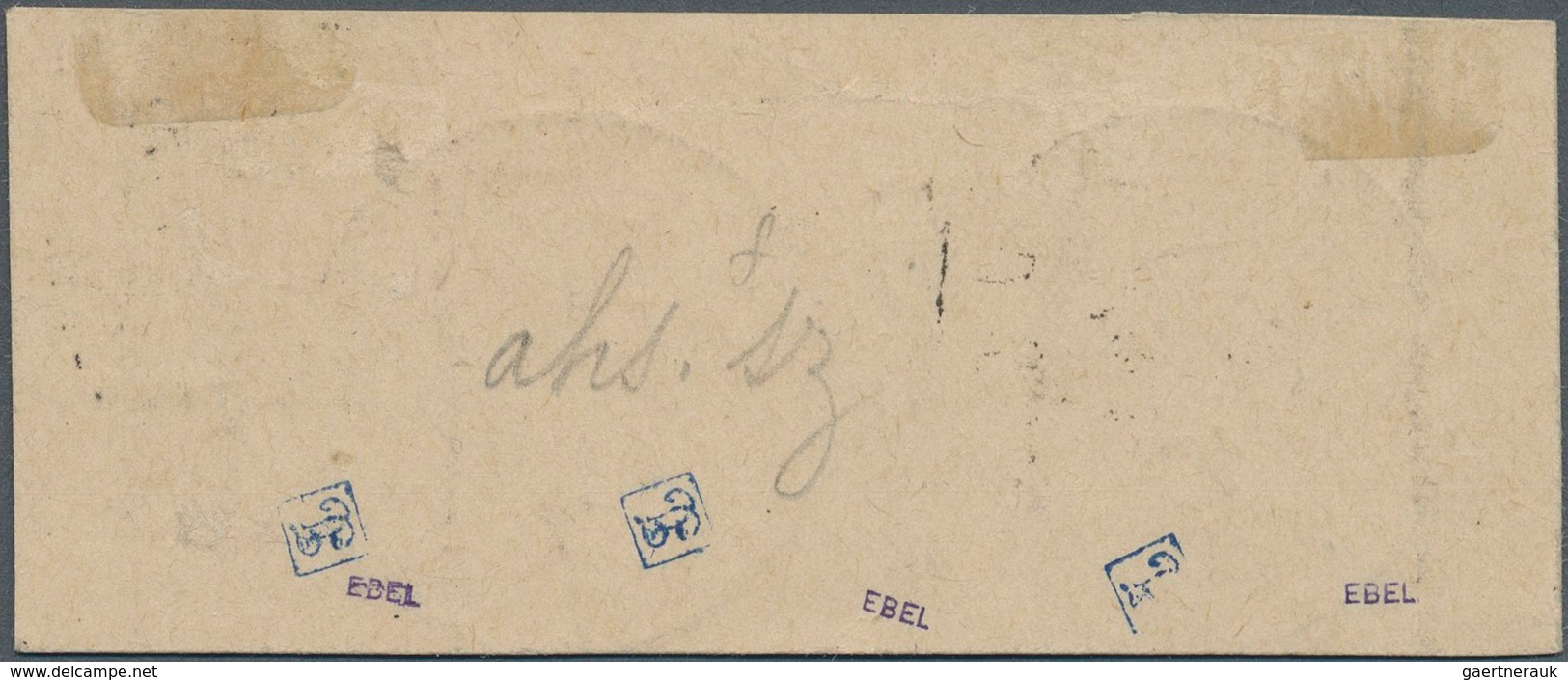 Französische Besetzung I. WK - Insel Ruad: 1916, 5 C, 10 C And 1 Piaster On 25 C. Together On Piece - Autres & Non Classés