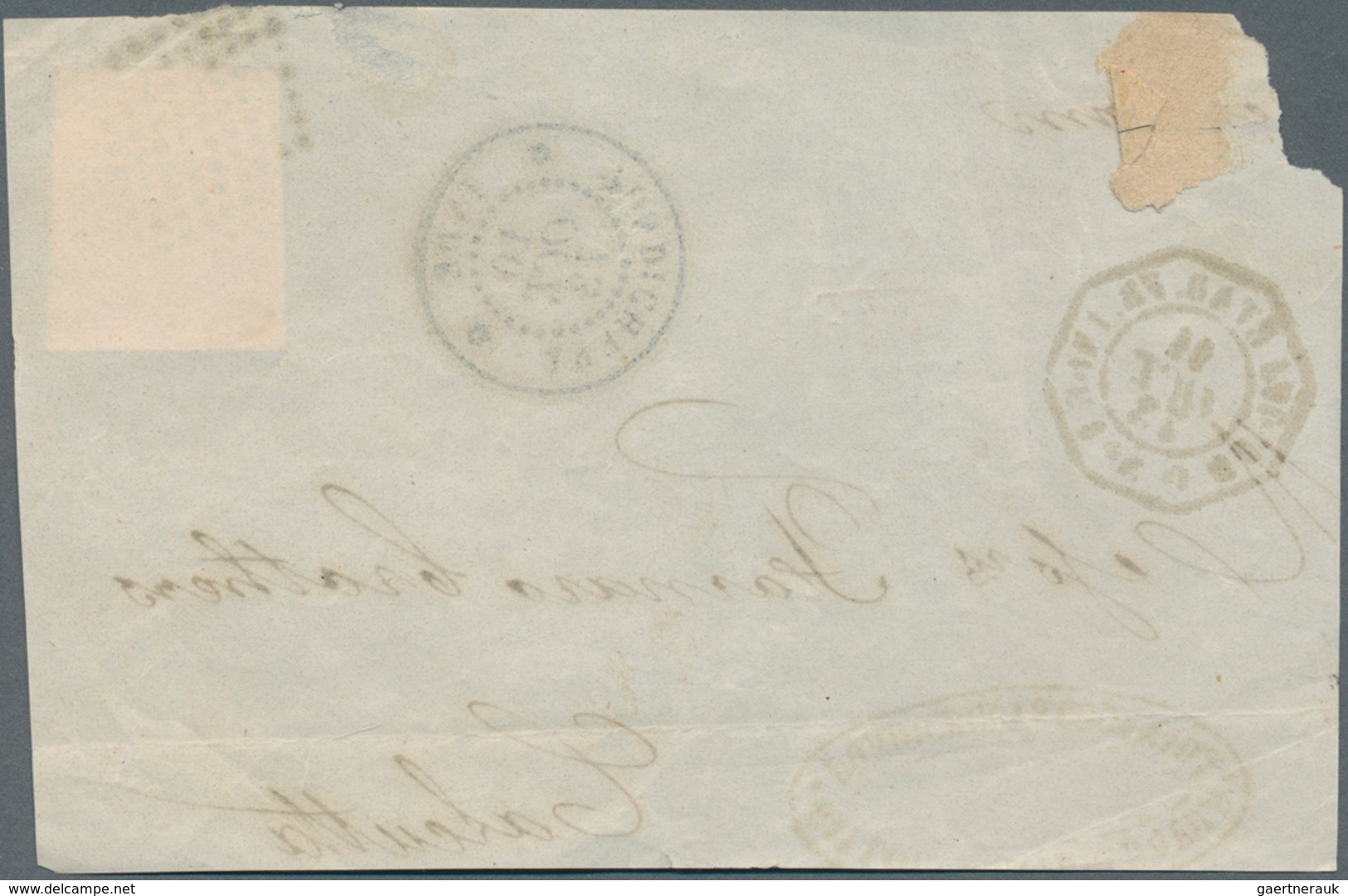 Französische Kolonien - Allgemeine Ausgabe: 1872, Folded Letter Franked With 20 Cent. Ceres Regular - Autres & Non Classés