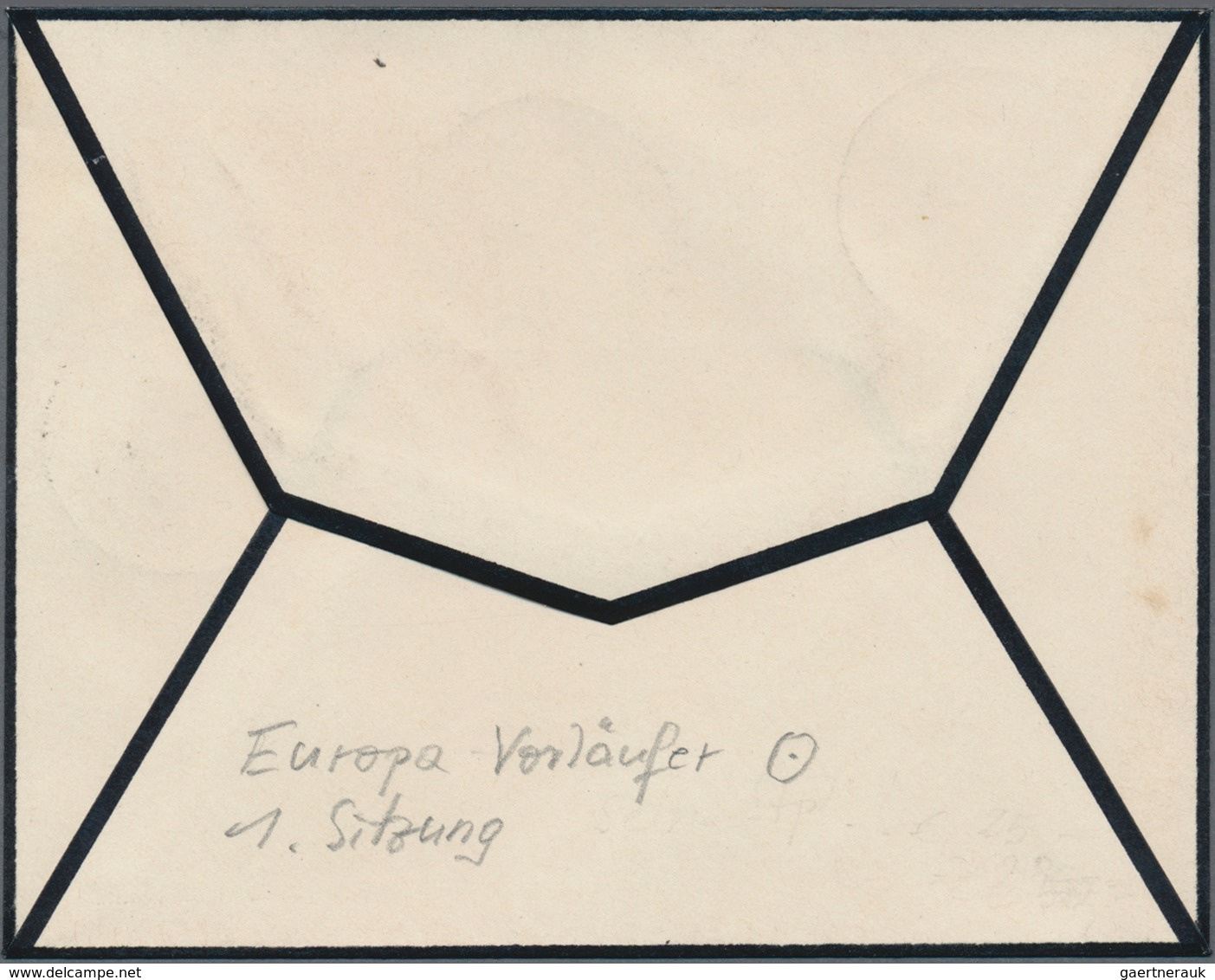 Frankreich - Stempel: 1949, Ortsbrief In Strasbourg Mit SSt. Zur 1. Sitzung Des Europarates "CONSEIL - 1877-1920: Période Semi Moderne