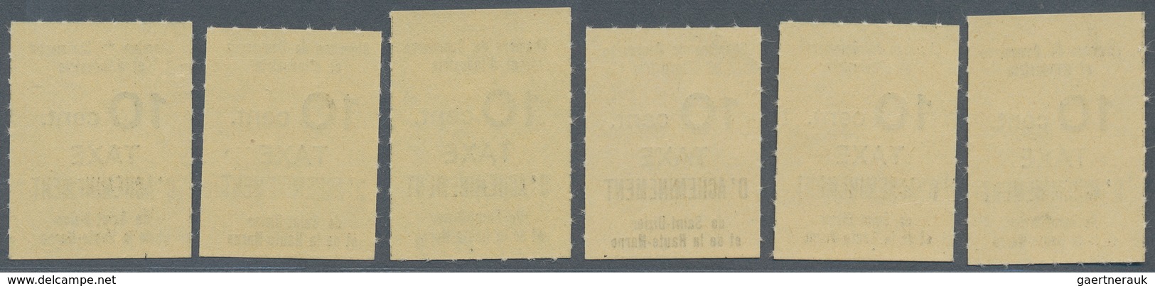 Frankreich - Besonderheiten: 1968, SAINT-DIZIER Et De La Haute-Marne 10cent. TAXE D’ACHEMINEMENT Six - Sonstige & Ohne Zuordnung