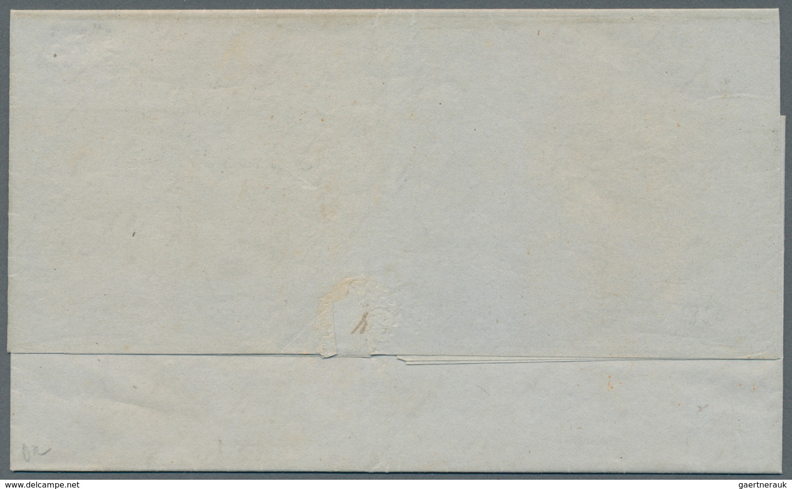 Gibraltar: 1854. Stamp-less Envelope Written From Gibraltar Dated '14th Aug 1854' Addressed To Cadiz - Gibraltar