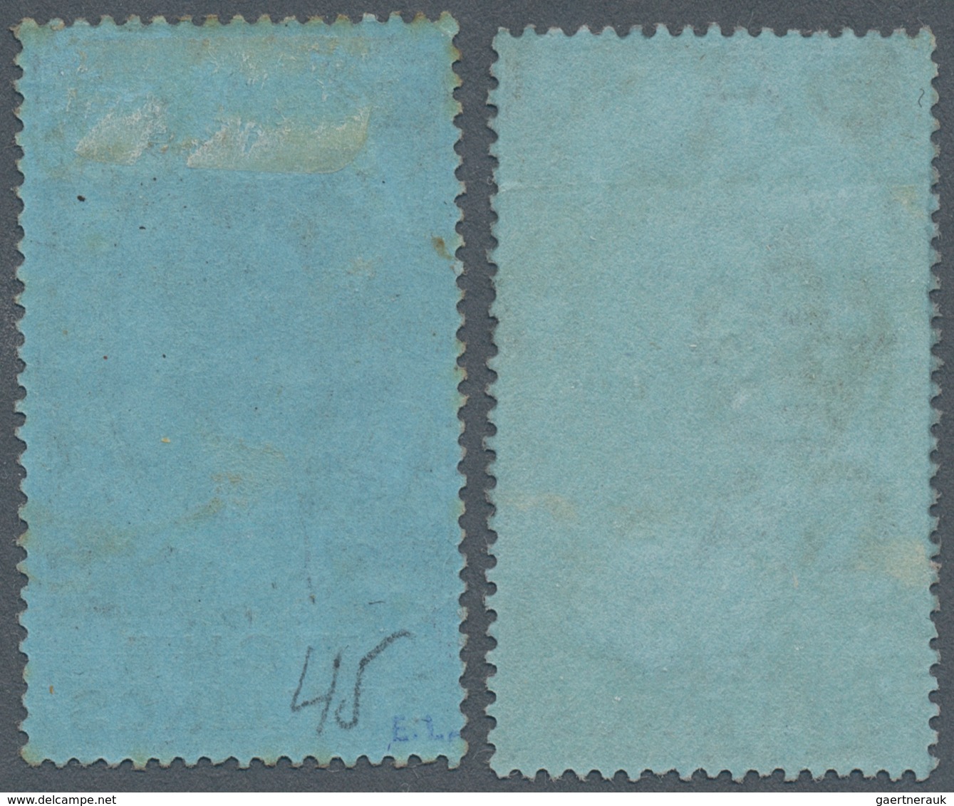 Gibraltar: 1903, KEVII 8s. Dull Purple And Black/blue Wmkd. Crown CA, Two Stamps Incl. One Mint Hing - Gibraltar