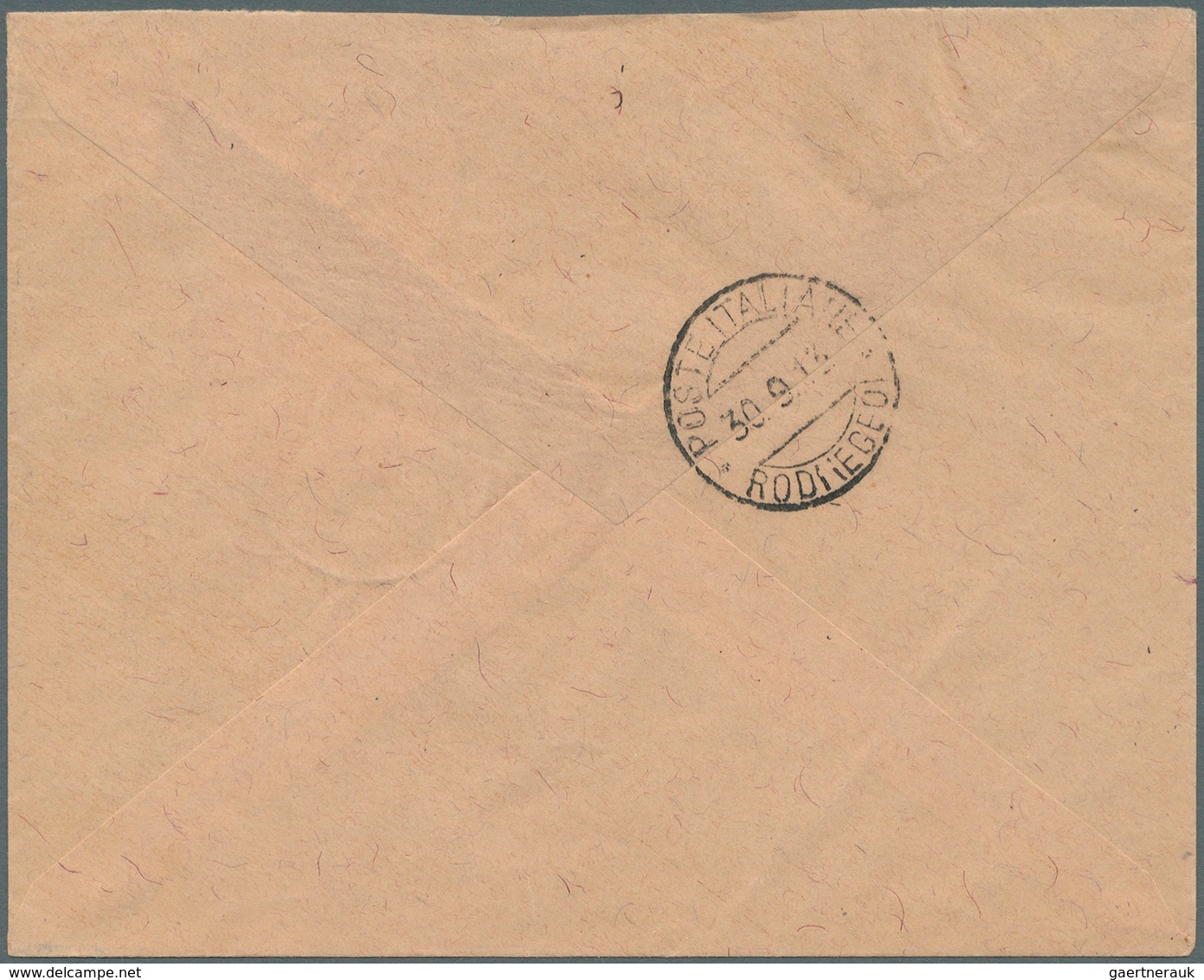 Griechenland - Besonderheiten: 1913 - OCCUPATION OF CASTELORIZO: Envelope Addressed To Rhodes Bearin - Autres & Non Classés