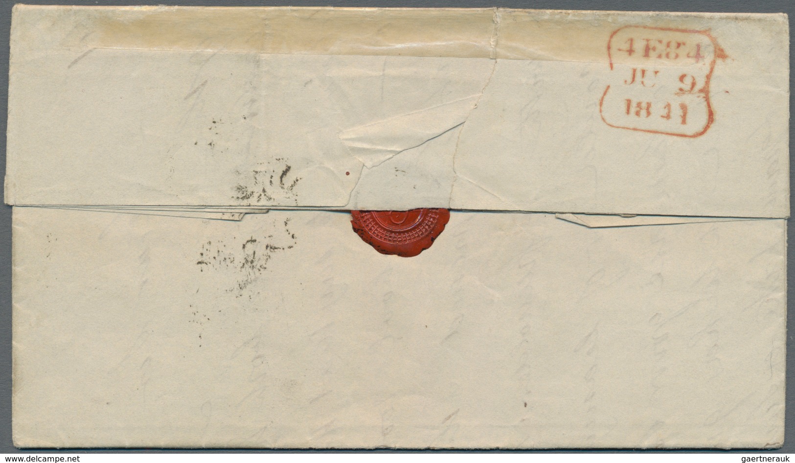 Großbritannien: 1841, 1d. Black, Plate 8, Lettered OC, Fresh Colour, Close To Full Margins, On Entir - Other & Unclassified