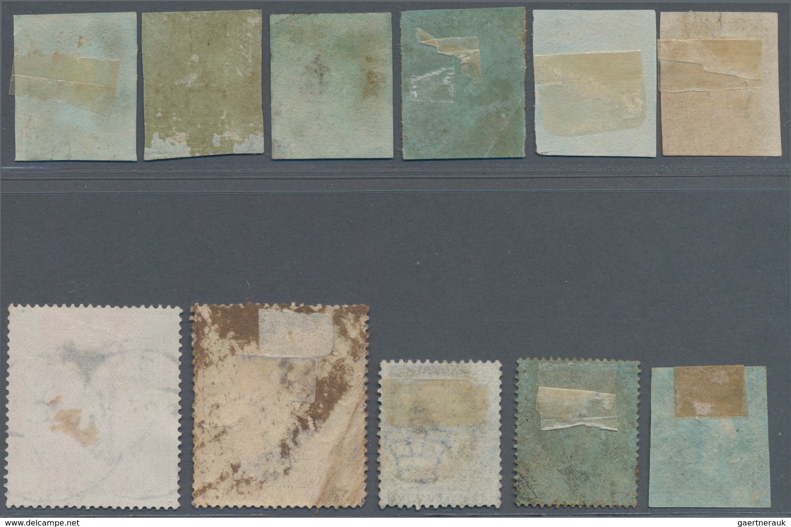 Großbritannien: 1840/1884 Group Of 11 Early Used Stamps Including Penny Black (lettered N-D, Close T - Other & Unclassified