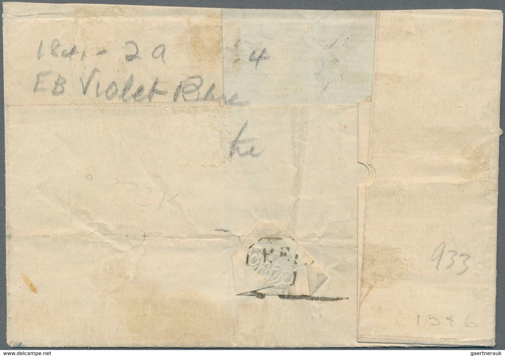Großbritannien: 1847 Ca.: Lettersheet (reduced) From Manchester To Heidelberg Via Ostende And Aachen - Autres & Non Classés