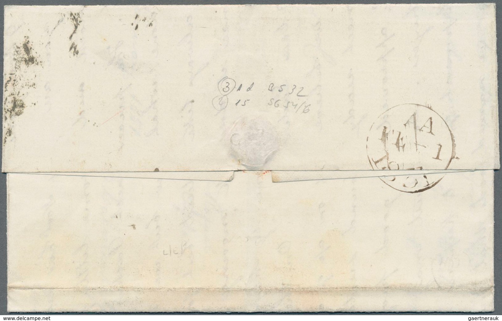 Großbritannien: 1851 Destination MEXICO: Entire Letter Duplicate From London To Mexico 'per Clyde' ( - Autres & Non Classés