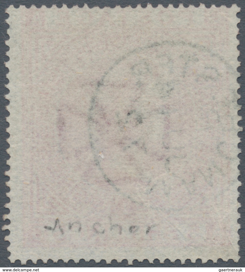 Großbritannien: 1867 5s. Pale Rose, Wmk Maltese Cross, Plate 1, Used And Cancelled By Fine Strike Of - Sonstige & Ohne Zuordnung