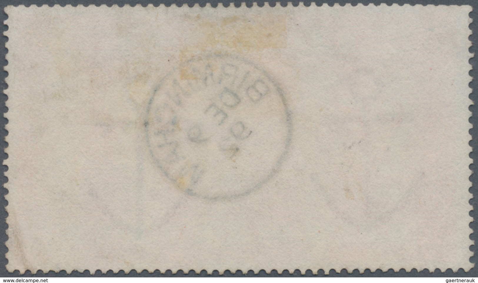 Großbritannien: 1867, £5 Orange Bearing Clear Centric Strike "BIRMINGHAM DE 9 92", Some Minor Faults - Sonstige & Ohne Zuordnung