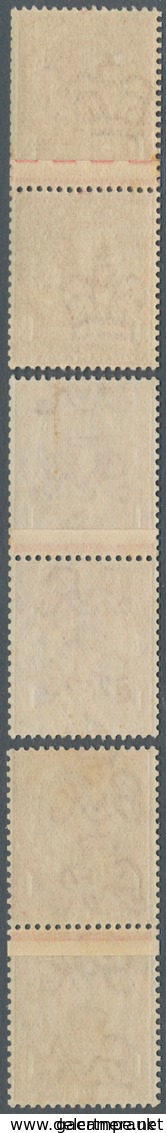 Großbritannien: 1912, 1d. Scarlet, Three Coil Pairs: Wm Imperial Crown And Two Pairs Wm Simple Cyphe - Other & Unclassified