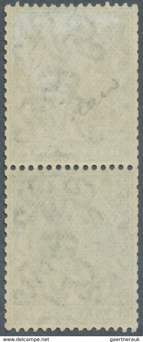 Großbritannien: 1912, ½d. Green, Vertical Coil Pair (typical Coil Perfs At Left), Top Stamp Showing - Sonstige & Ohne Zuordnung