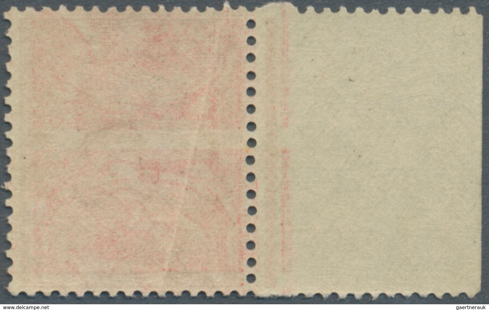 Großbritannien: 1913/1918, 1d. Scarlet-vermilion, Left Marginal Copy Showing Variety "printed On Bac - Other & Unclassified