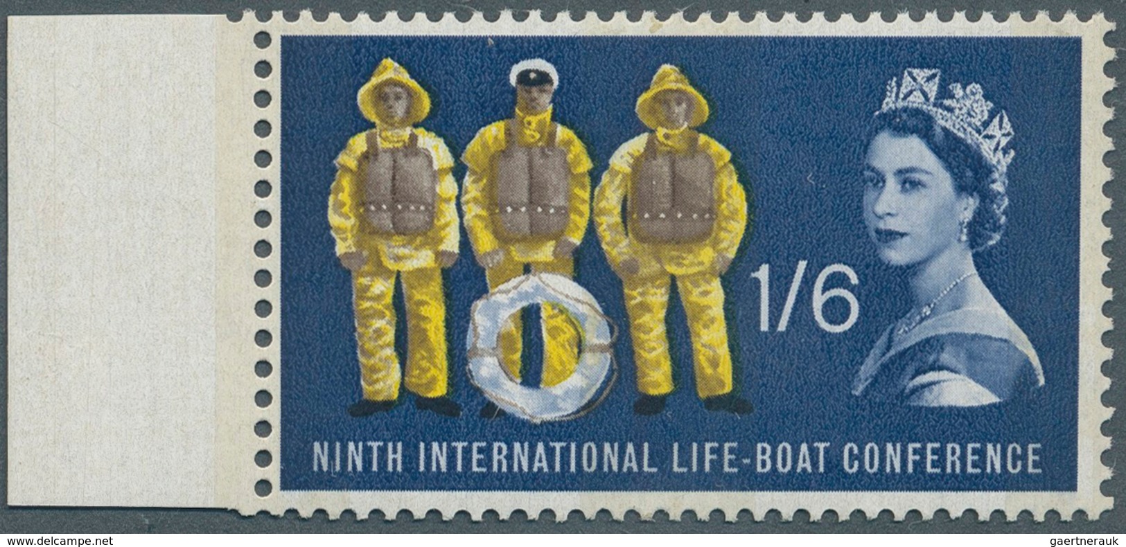 Großbritannien: 1963, 1 Sh. 6 D. Lifeboat Conference Showing Variety "phosphor Bands On Front And On - Sonstige & Ohne Zuordnung