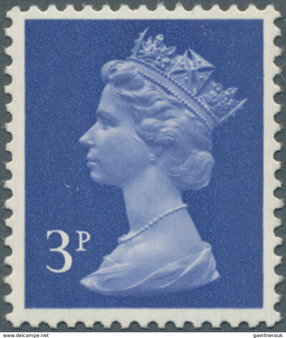 Großbritannien - Machin: 1972, 3 P. Ultramarine PCP+2B/PVA, Experimental "all Over" Phosphor Stamp S - Série 'Machin'