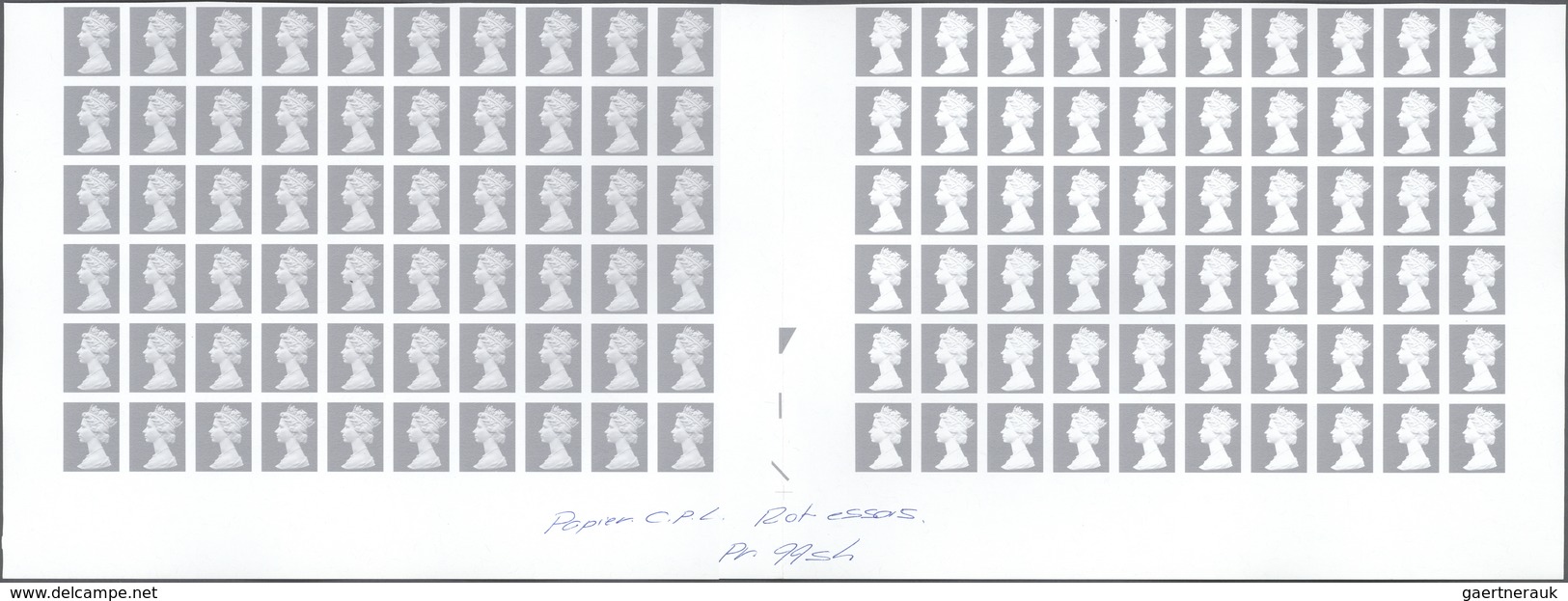 Großbritannien - Machin: 1997, Imperforated Proof In Issued Design On Gummed Paper, Grey, Without Va - Série 'Machin'