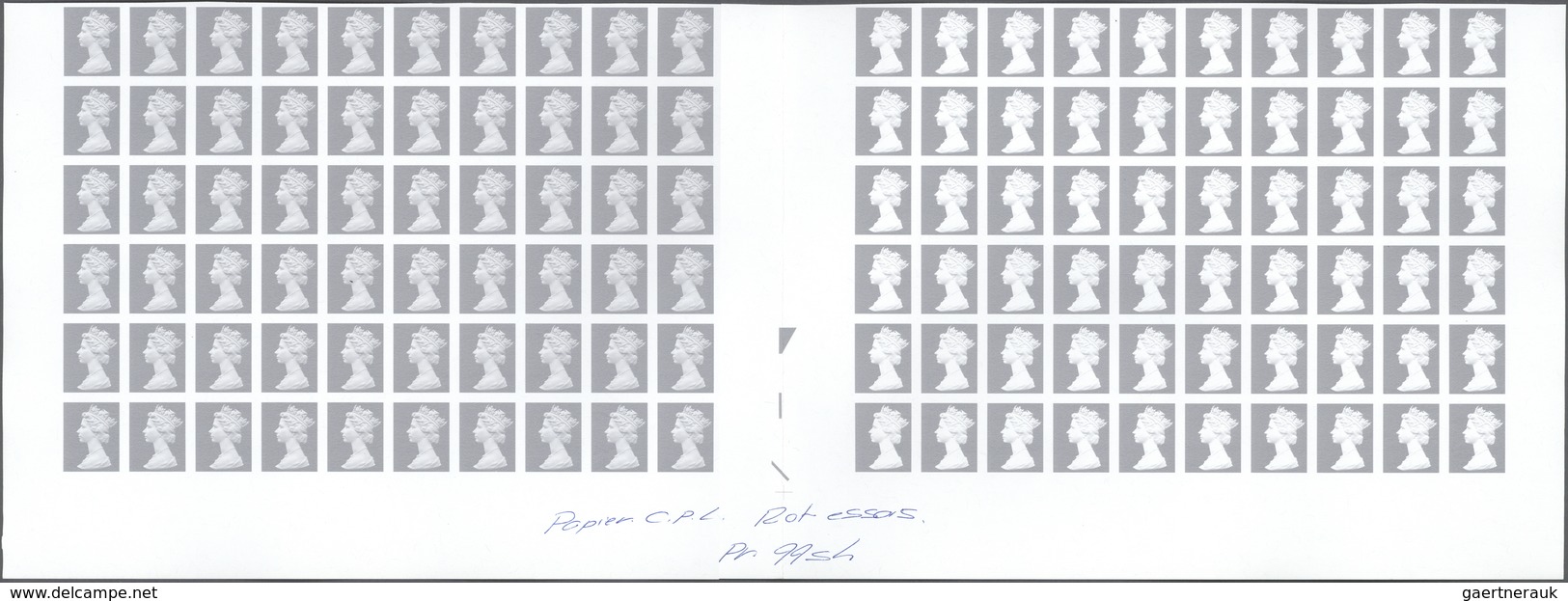 Großbritannien - Machin: 1997, Imperforated Proof In Issued Design On Gummed Paper, Grey, Without Va - Machins