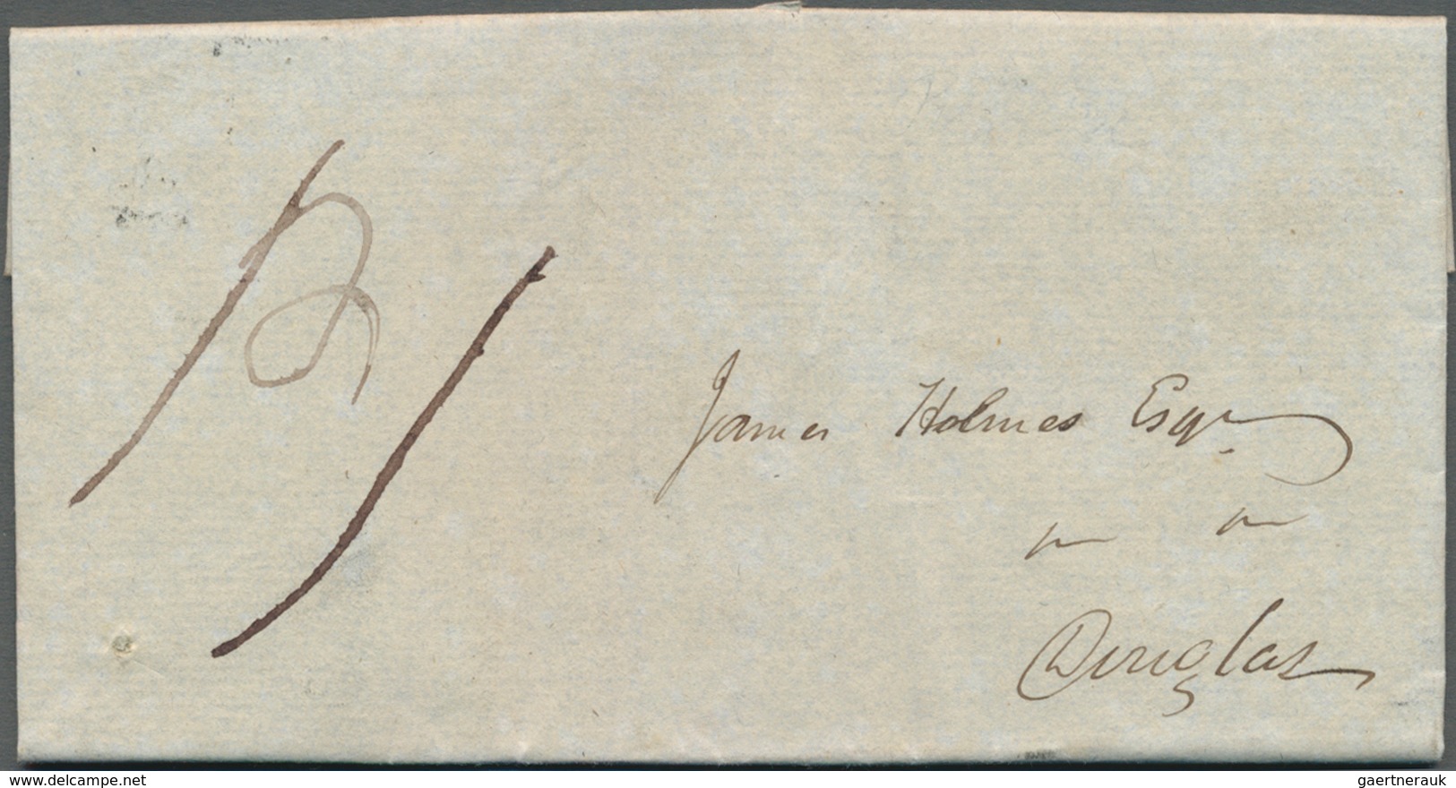 Großbritannien - Isle Of Man: 1840. Stampless Envelope Written From Castletown Dated ‘14th May 1840’ - Man (Ile De)