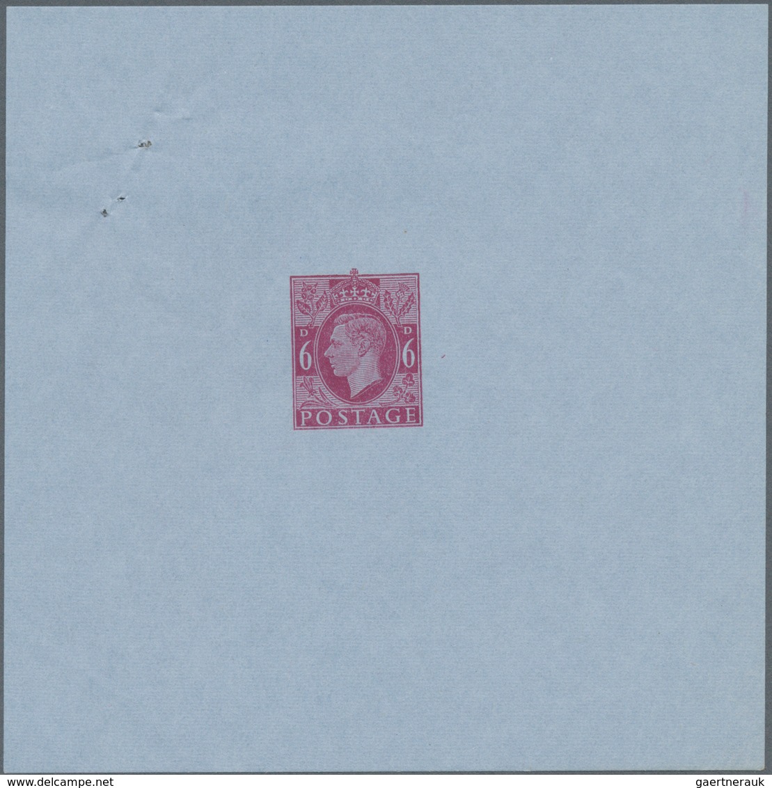 Großbritannien - Ganzsachen: 1943, DIE PROOF Of The 6d KGVI Air Letter Stamp In The Issued Color Of - 1840 Mulready-Umschläge