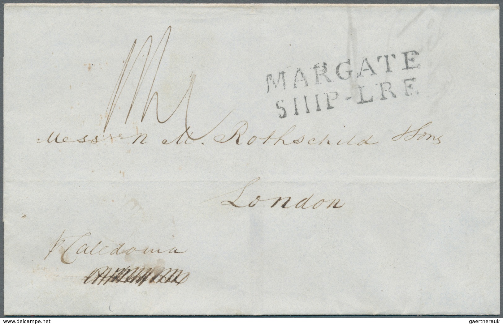 Großbritannien - Stempel: 1841, Incoming Lettersheet From Havanna Bearing Clear Strike Of "MARGATE / - Poststempel