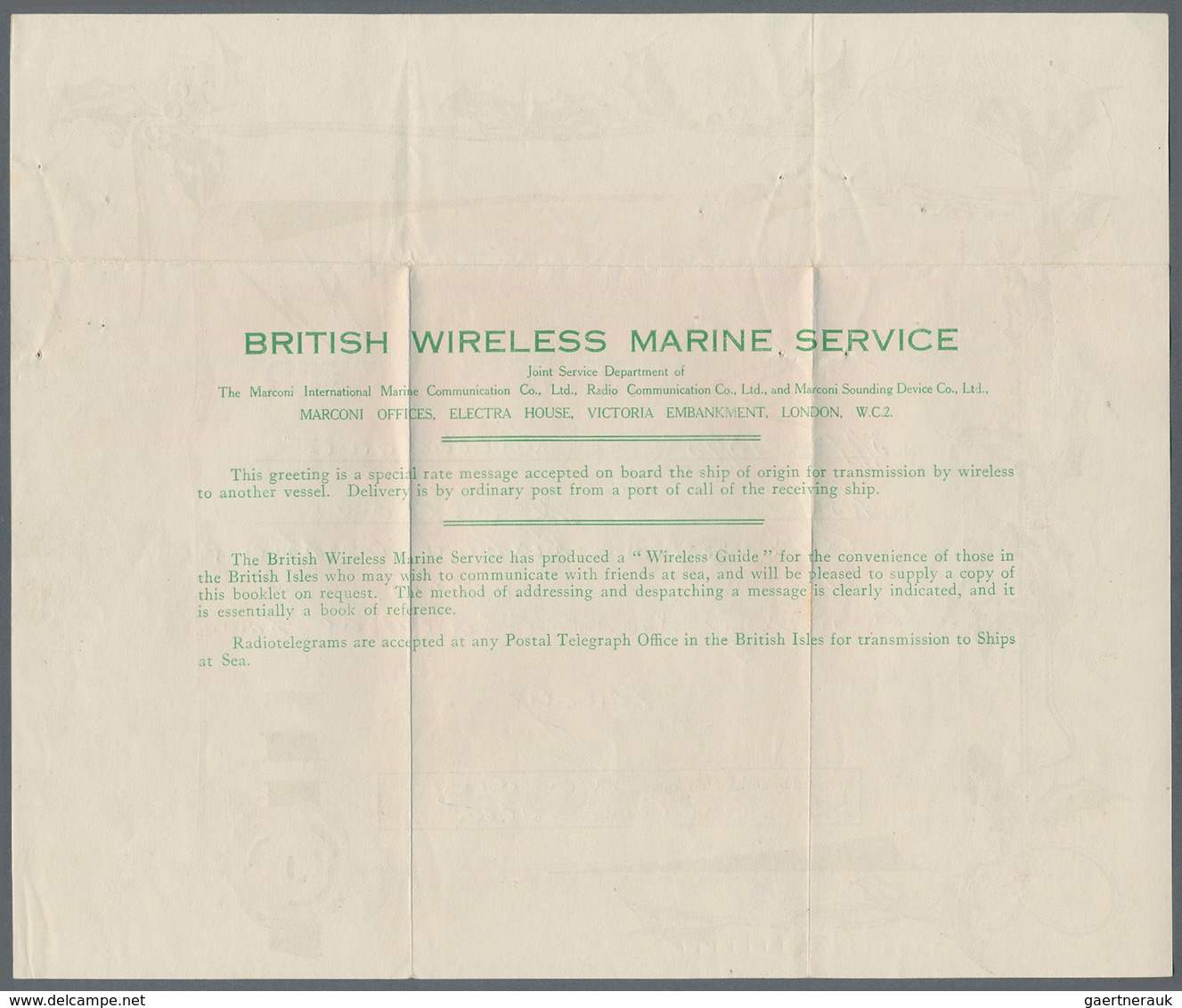 Großbritannien - Besonderheiten: 1938, OCEAN-LETTER Franked With 1 1/2 D Georg VI Containing Complet - Sonstige & Ohne Zuordnung