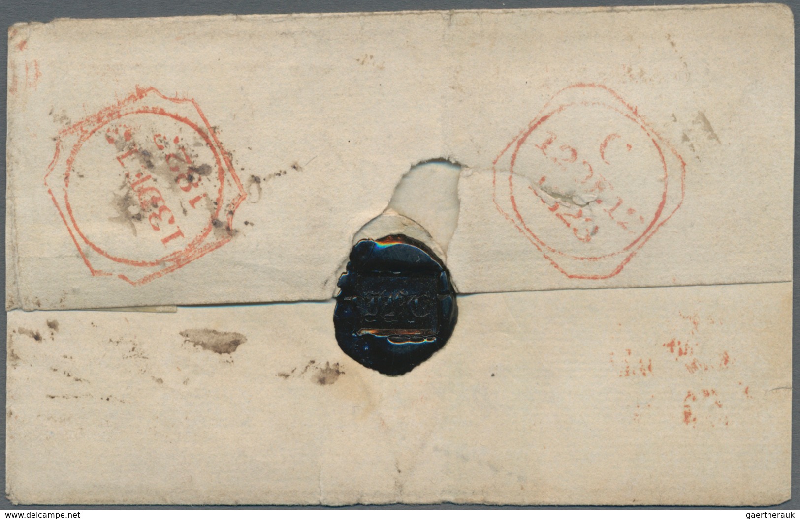 Irland - Vorphilatelie: 1823, 12 Dec/13 Dec, Lettersheet From "Gores Bridge" To Dublin, Postage Due - Prephilately