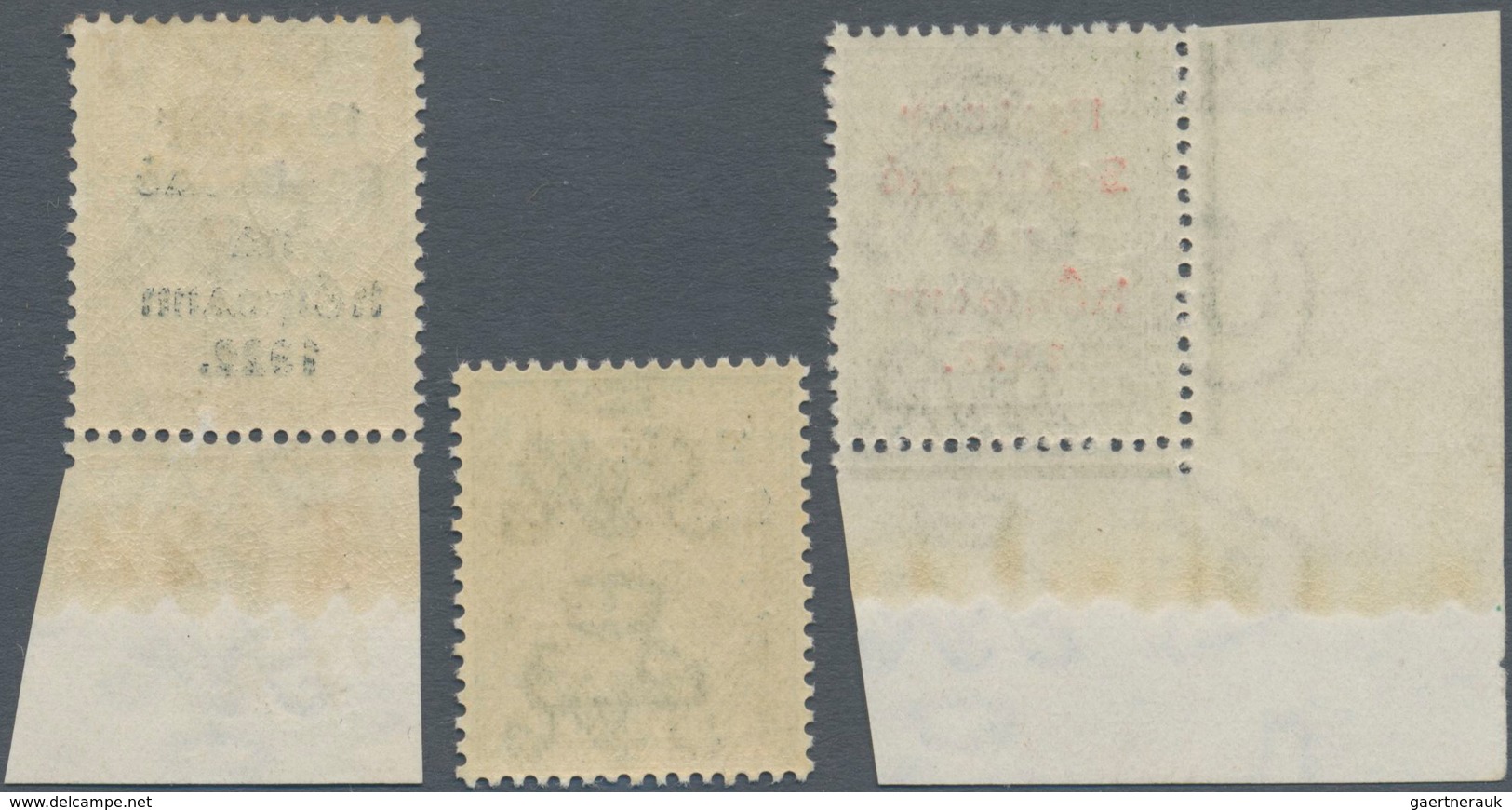 Irland: 1922, Rialtas Overprints, Thom Printing, ½d. To 1s., Set Of 14 Values Mint Original Gum, Mai - Lettres & Documents