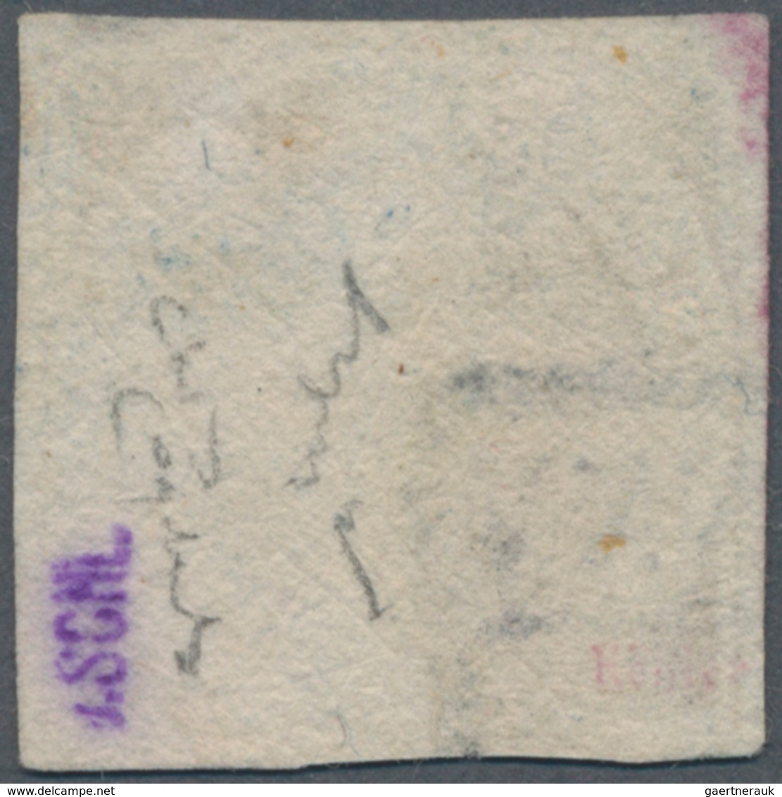 Italien - Altitalienische Staaten: Neapel: 1860, 1/2 Tornesse Blue, "Crocetta", Fine Margins, Cancel - Naples