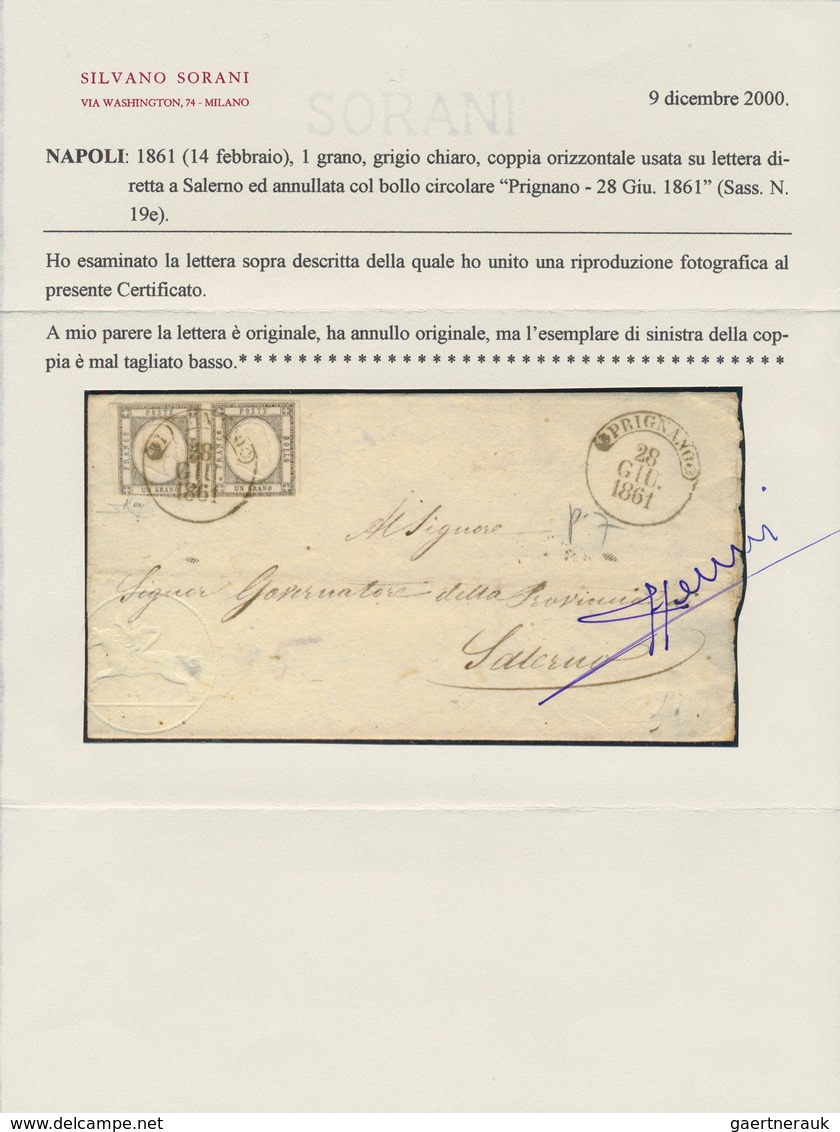 Italien - Altitalienische Staaten: Neapel: 1861, 1 Grana Light Grey (grigio Chiaro, Sassone 19 Da), - Naples