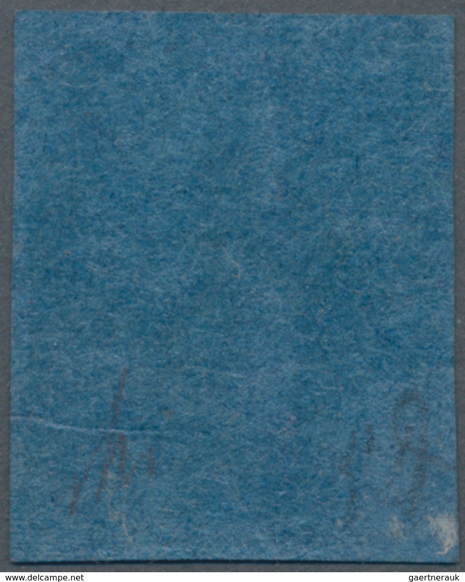 Italien - Altitalienische Staaten: Parma: 1852, 40 Cent. Black On Blue, Mint With Original Gum, Very - Parma