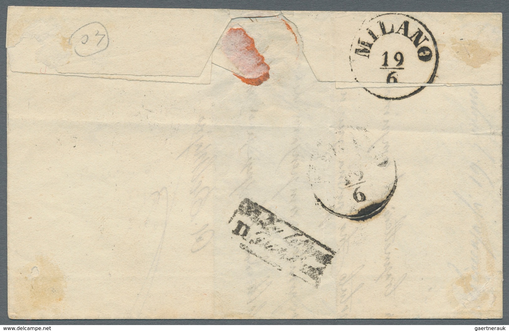 Italien - Altitalienische Staaten: Parma: 1852, 10 C Black On White And 1853, 5 C Yellow - Rare Mixe - Parma