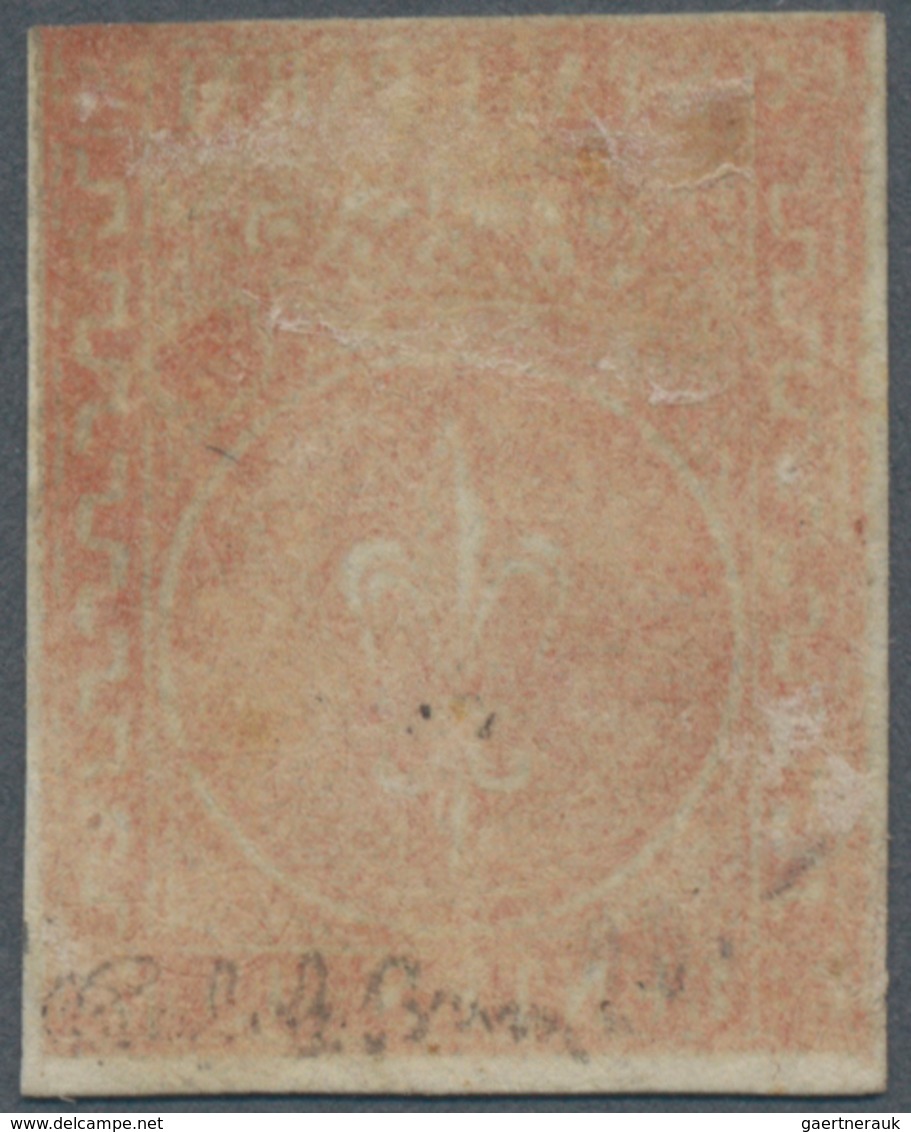 Italien - Altitalienische Staaten: Parma: 1853: Emblem 15 C. Brick-red, All Sides Wide Margined, Unu - Parme