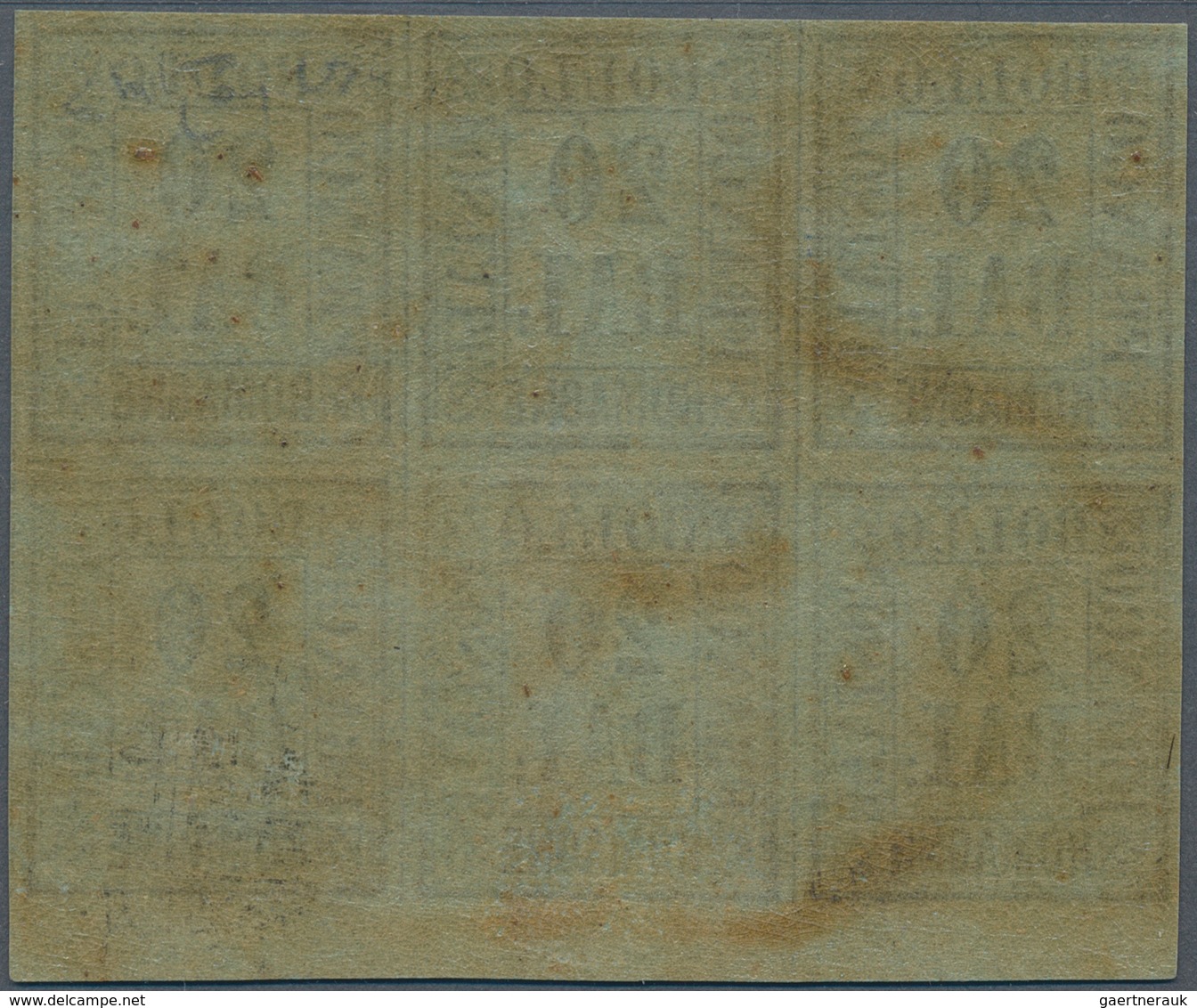 Italien - Altitalienische Staaten: Romagna: 1859, Numerals 20 Baj. In A Block Of Six With MINT NEVER - Romagne