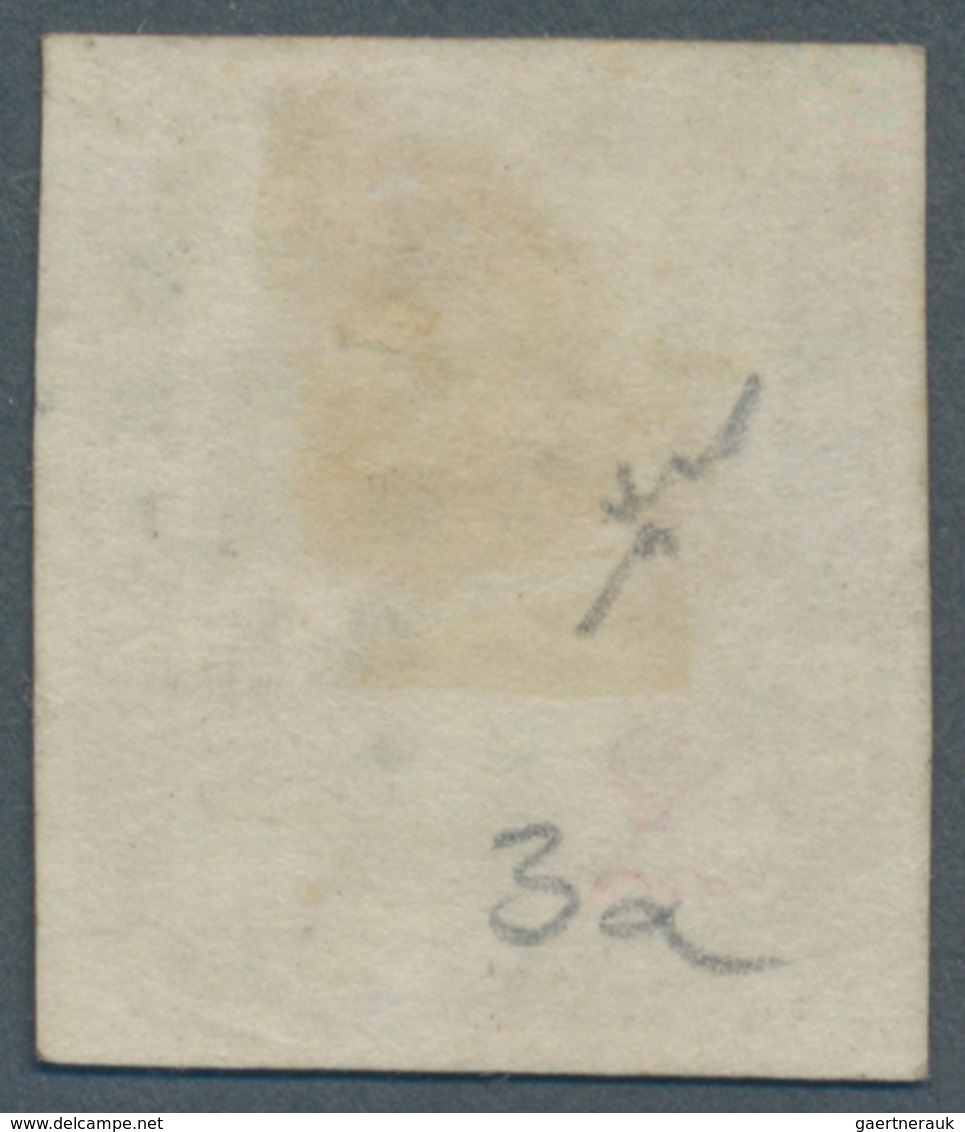 Italien - Altitalienische Staaten: Sardinien: 1851, 40 C Rose Carmine With Dotted Lozenge Cancel, Cu - Sardaigne