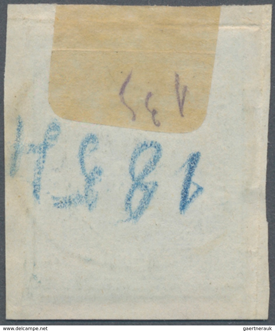 Italien - Altitalienische Staaten: Sardinien: 1853, 20 C Blue Tied By Rare Double Circle LA PIEVE 17 - Sardaigne