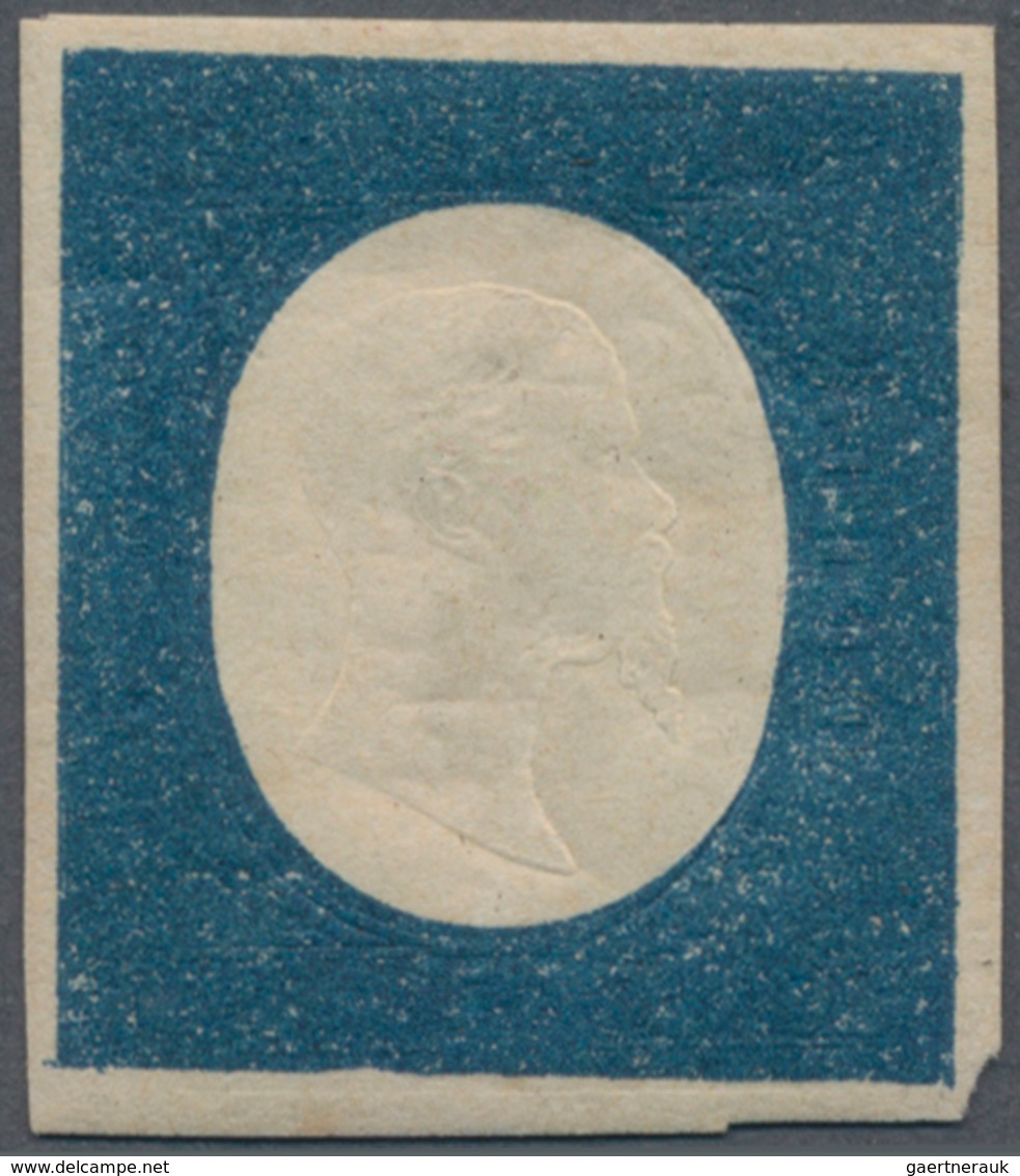 Italien - Altitalienische Staaten: Sardinien: 1854, 20 C. Indigo, Not Issued Stamp (color) In The De - Sardaigne