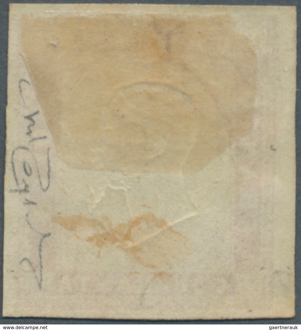 Italien - Altitalienische Staaten: Sardinien: 1855, 40 C Dull Vermilion, Full Margins, With Addition - Sardinia