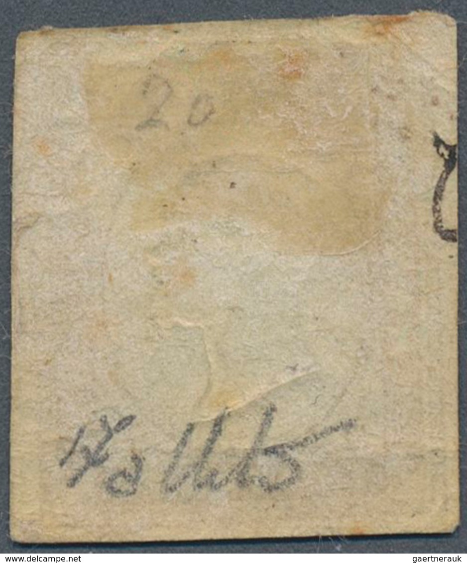 Italien - Altitalienische Staaten: Sardinien: 1858, 80c. Deep Orange-bistre, Fine Used Copy, Some Im - Sardinia