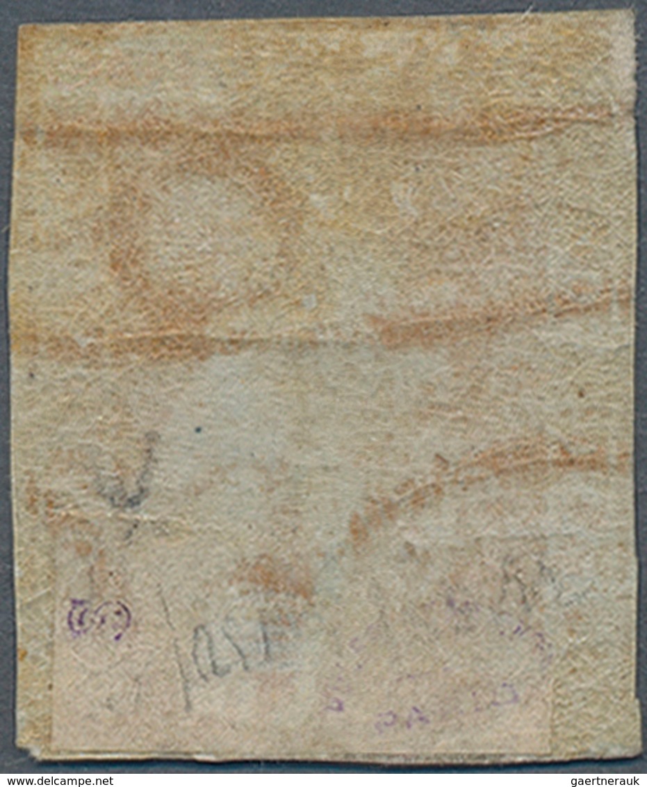 Italien - Altitalienische Staaten: Toscana: 1851, 1 S Ochre, Three Margins, Slightly Touched At Top, - Tuscany