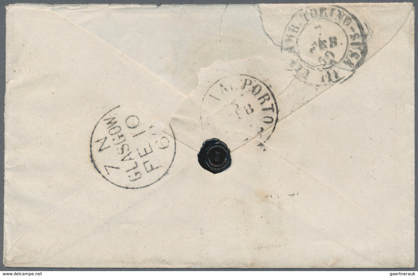 Italien: 1861: Naples Provinces, 10 Gr Bistre And A Pair 2 Gr Blue, Tied By Small Circle "NAPOLI AL - Mint/hinged